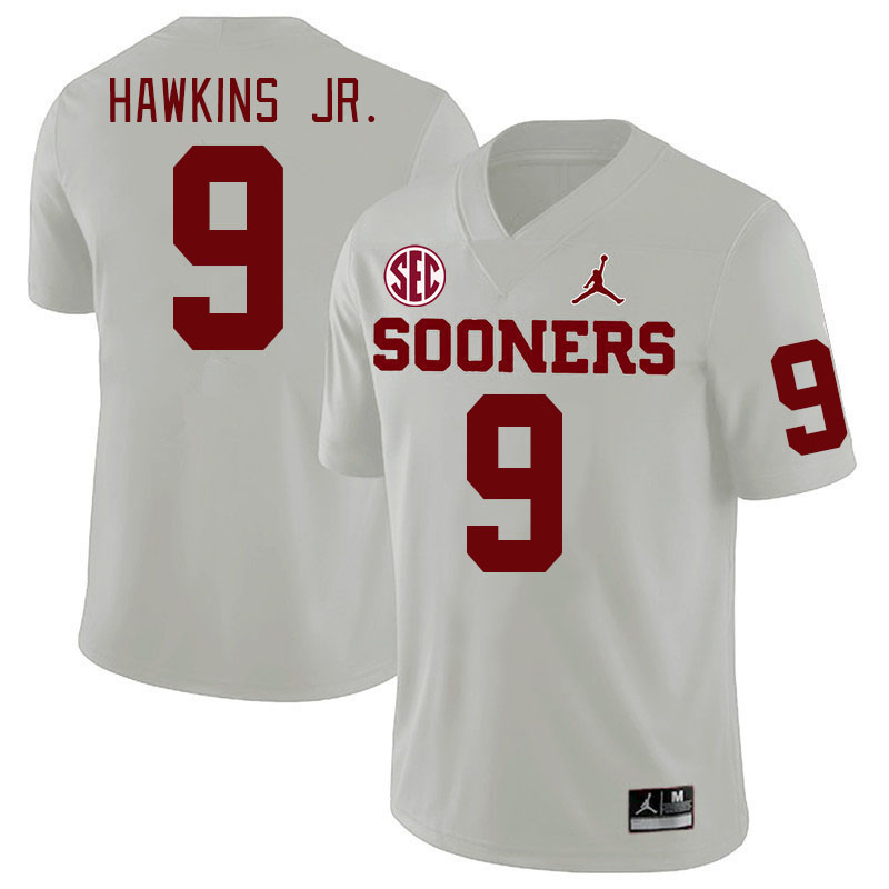 Men #9 Michael Hawkins Jr. Oklahoma Sooners 2024 SEC Conference College Football Jerseys-White